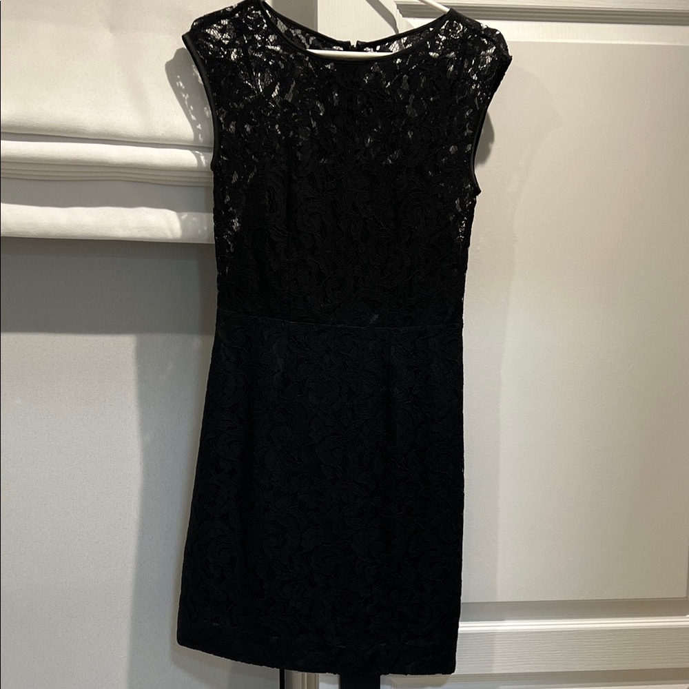 Banana Republic Black Lace Mini Dress